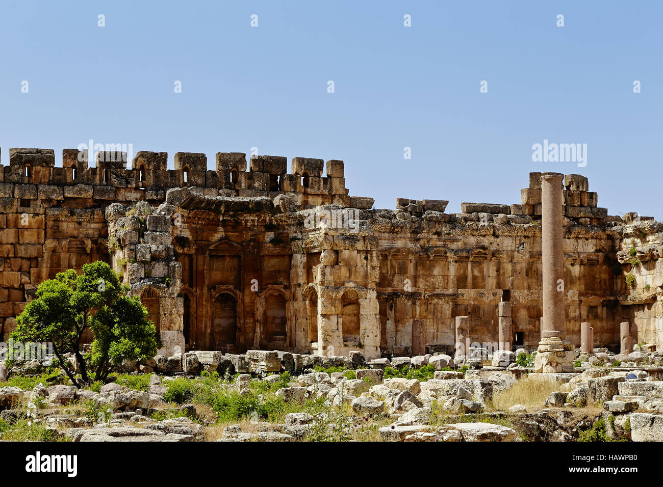 Great Court Baalbek, Lebanon Stock Photo Alamy