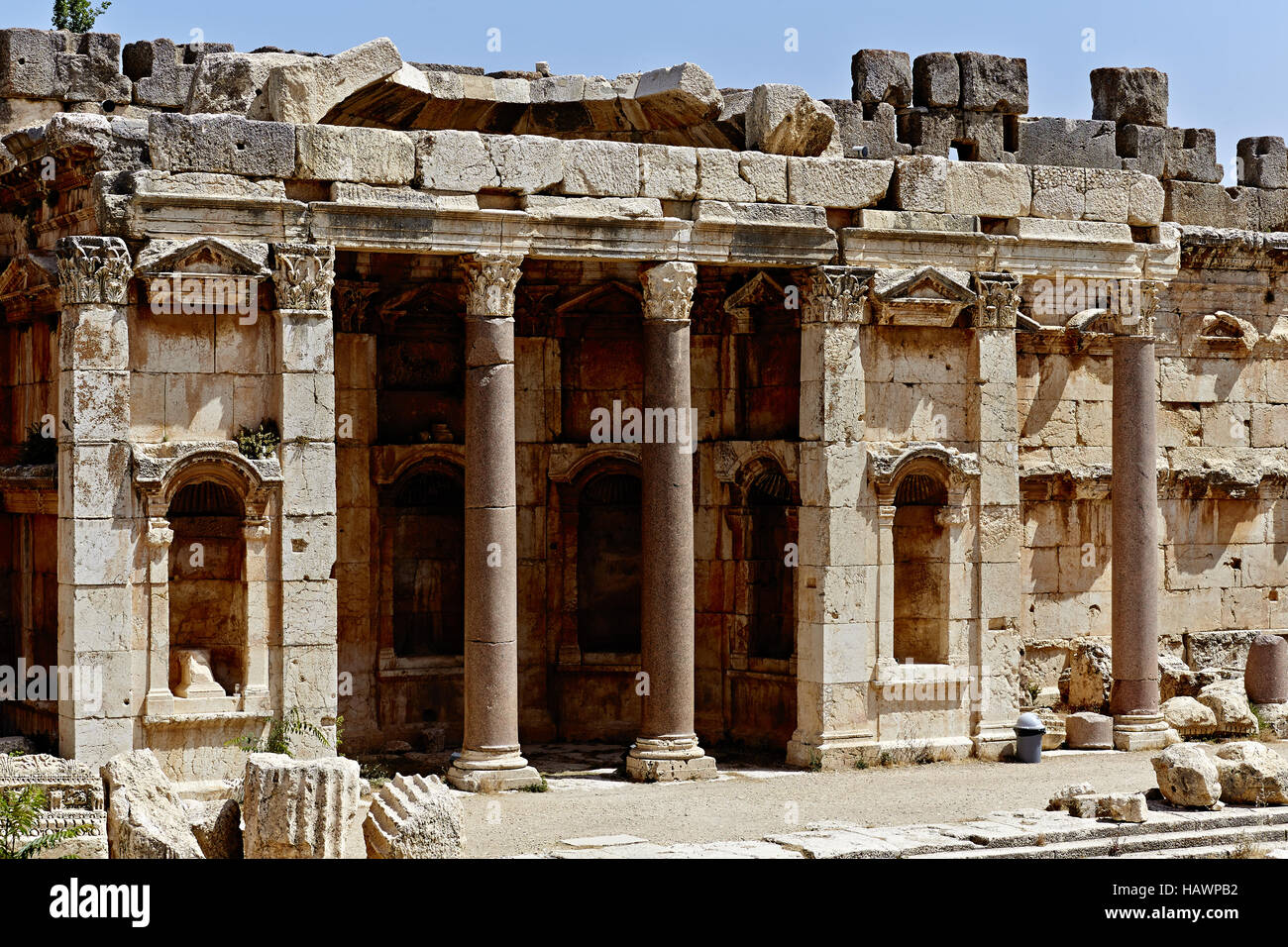 Great Court Baalbek, Lebanon Stock Photo Alamy