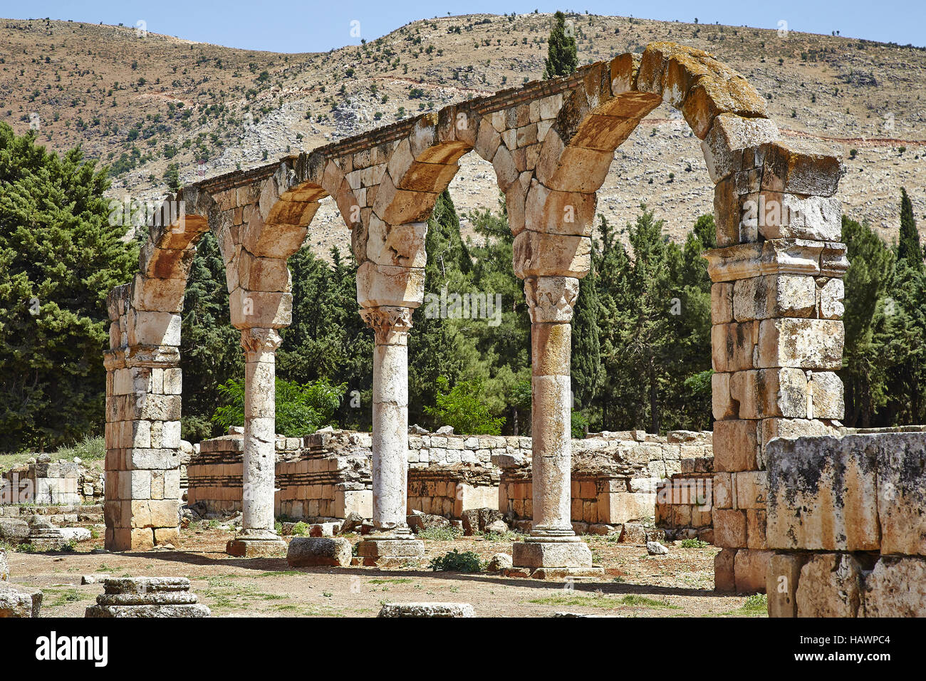 Anjar Lebanon Stock Photo Alamy