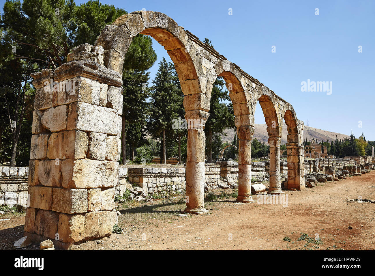 Anjar Lebanon Stock Photo Alamy