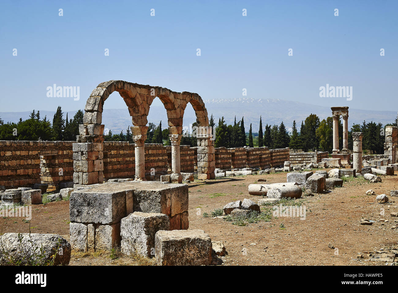 Anjar Lebanon Stock Photo Alamy