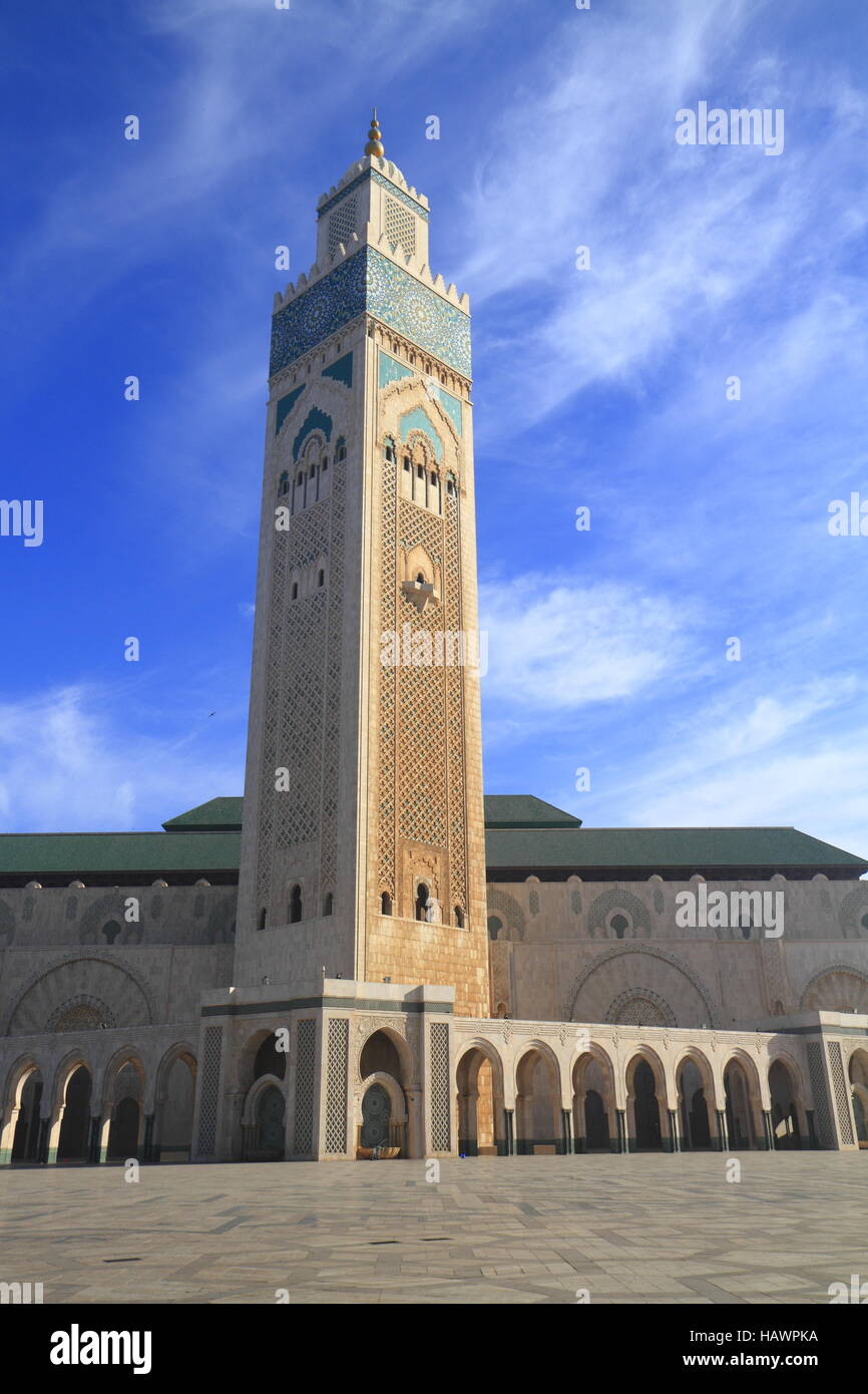 Hassan II Mosque Stock Photo