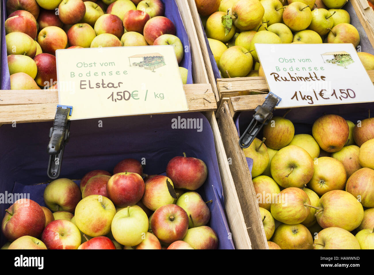 apples from lake constance region Stock Photo