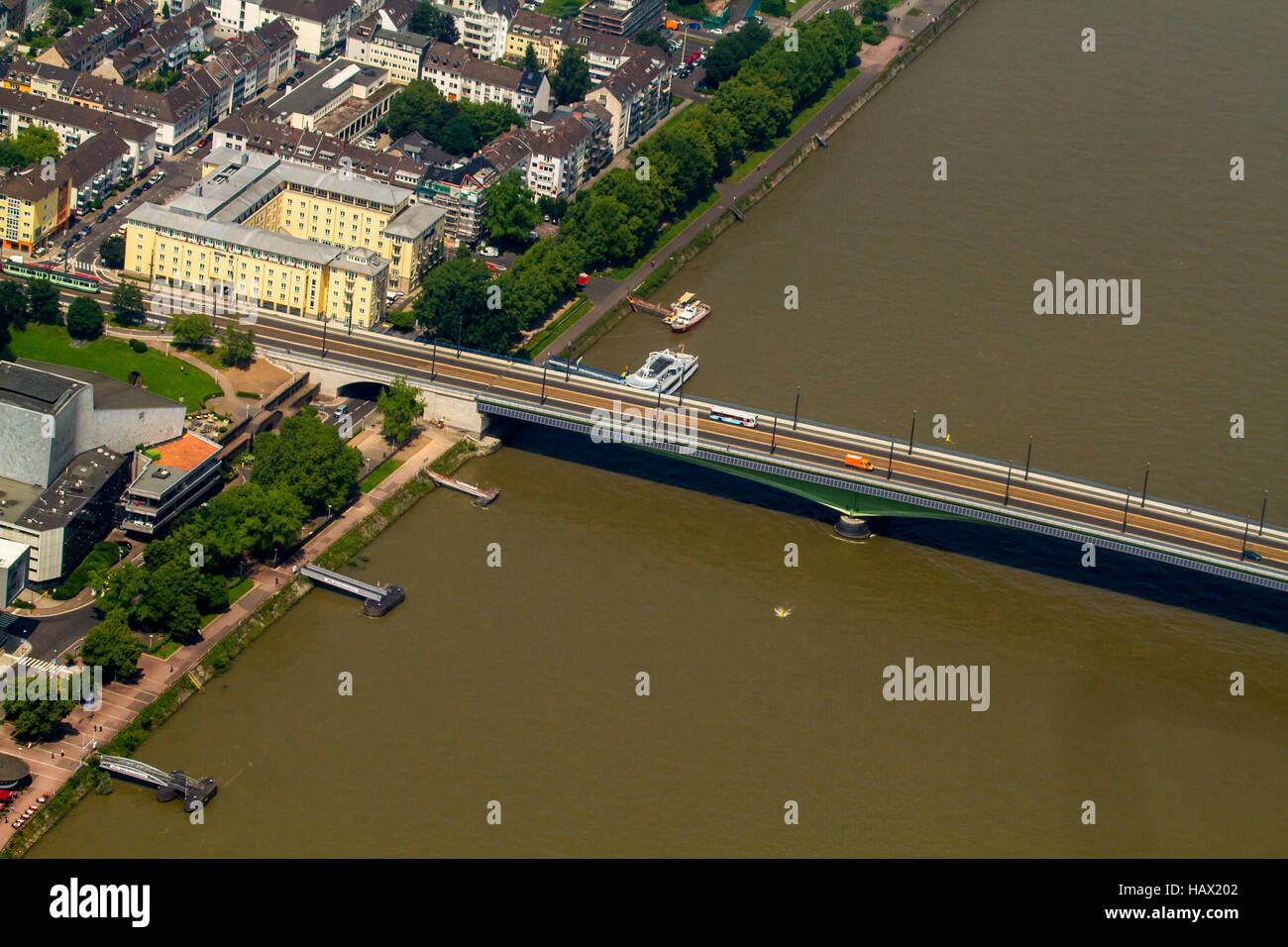 Kennedy Bridge Bonn Stock Photo Alamy