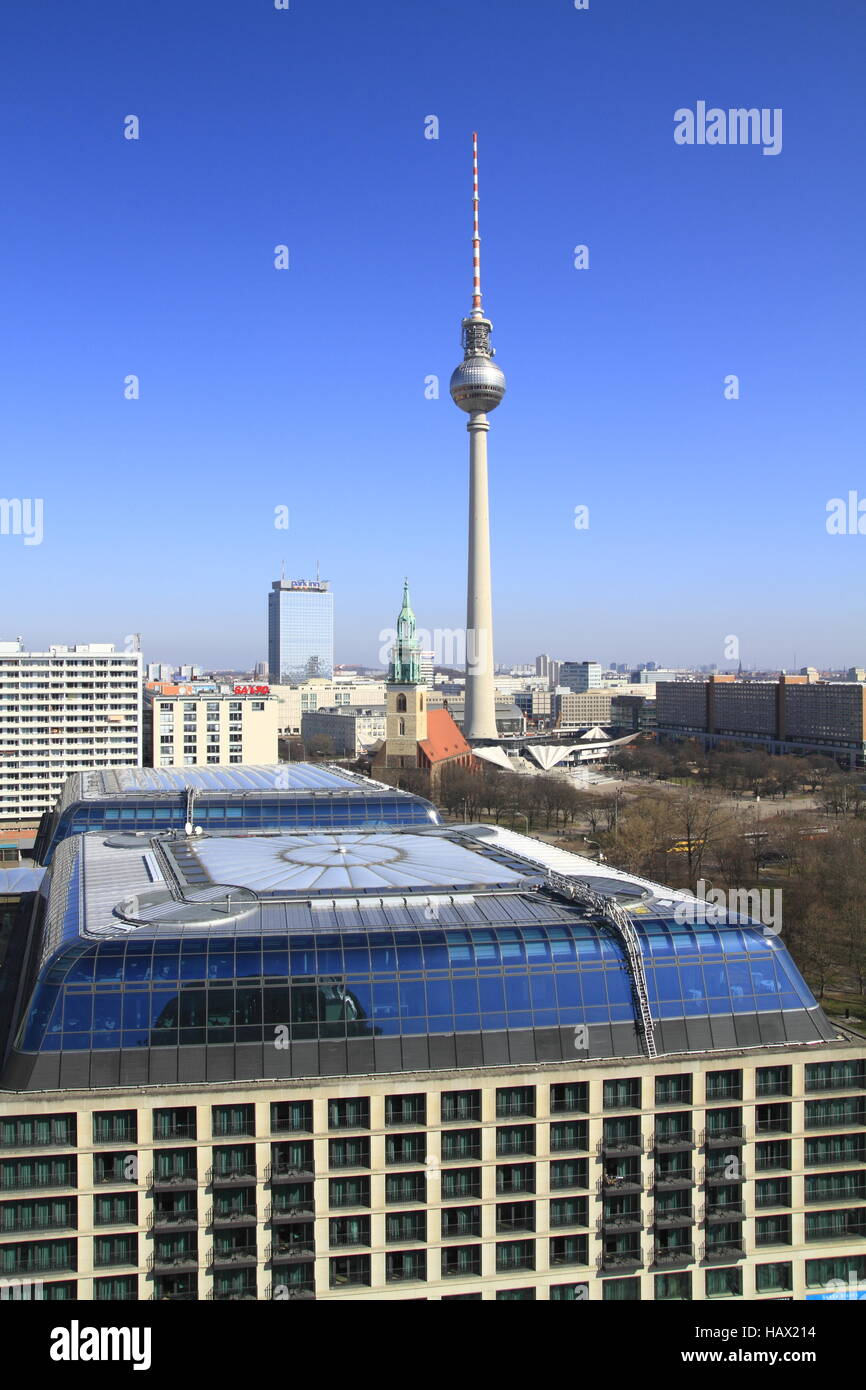 Der Berliner Fernsehturm Stock Photo