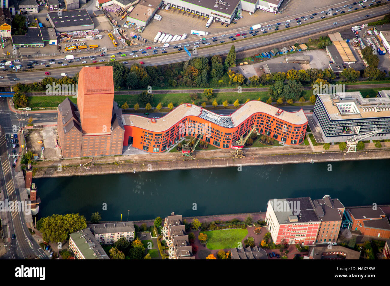 Duisburg habor, Stock Photo