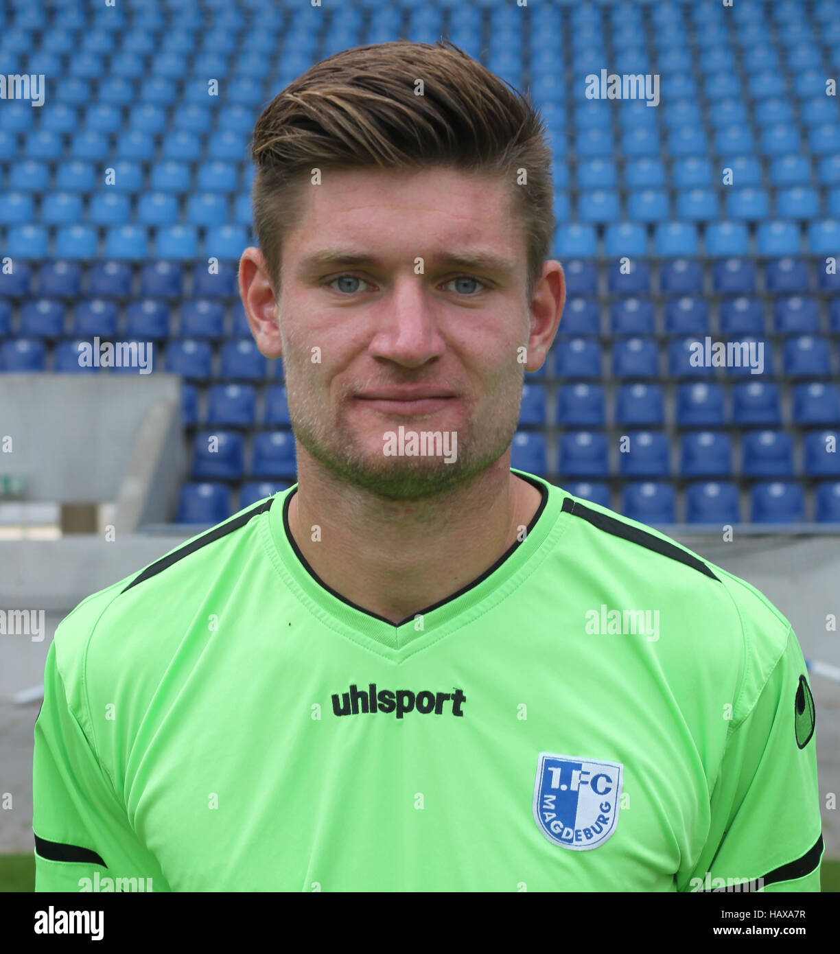 Goalkeeper Danilo Dersewski (1.FC Magdeburg) Stock Photo