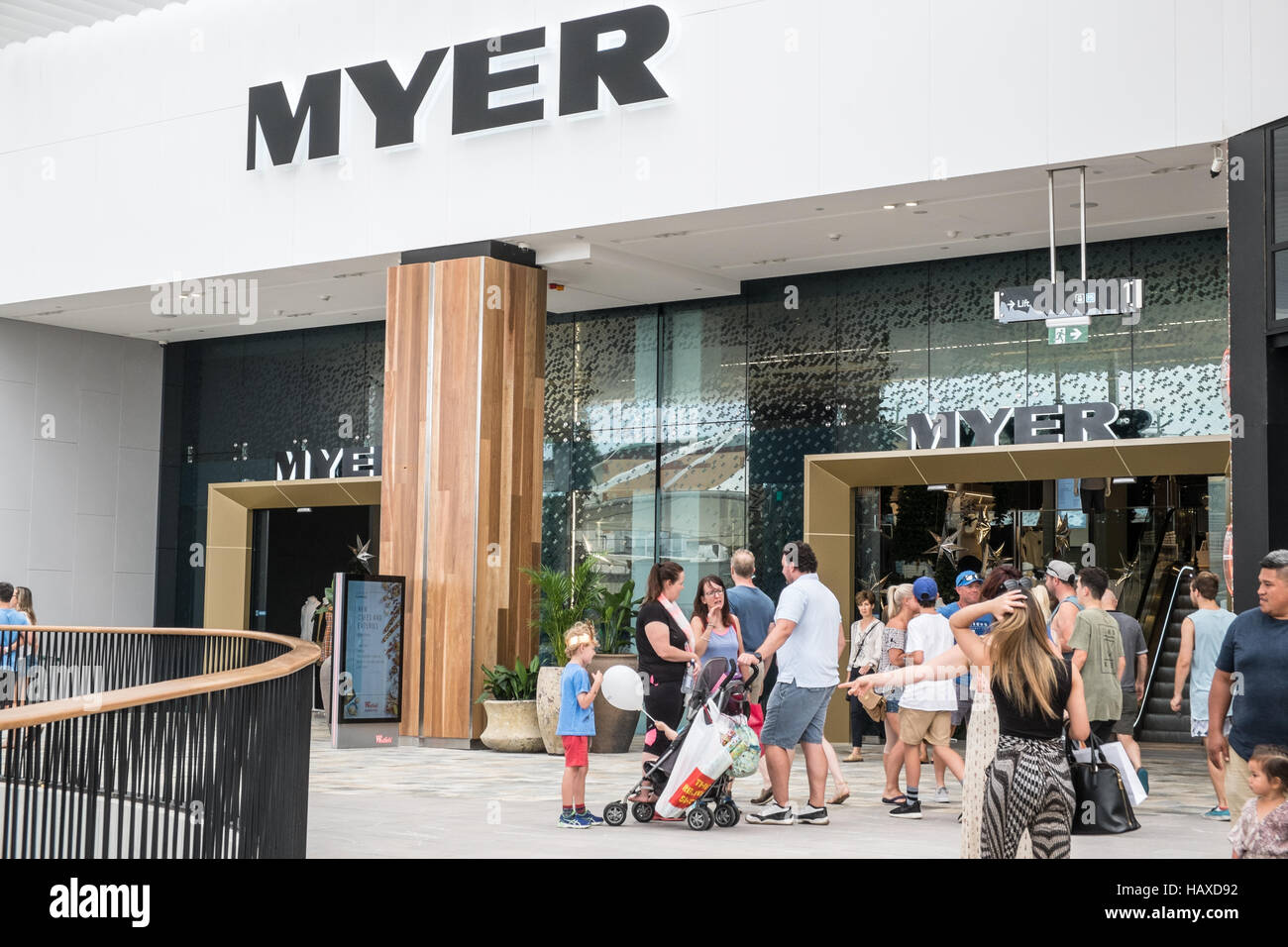 Newly refurbished Myer Department store in Westfield warringah mall, part of the Myer strategy Newly refurbished Myer Department store in Westfield warringah mall, part of the Myer strategy