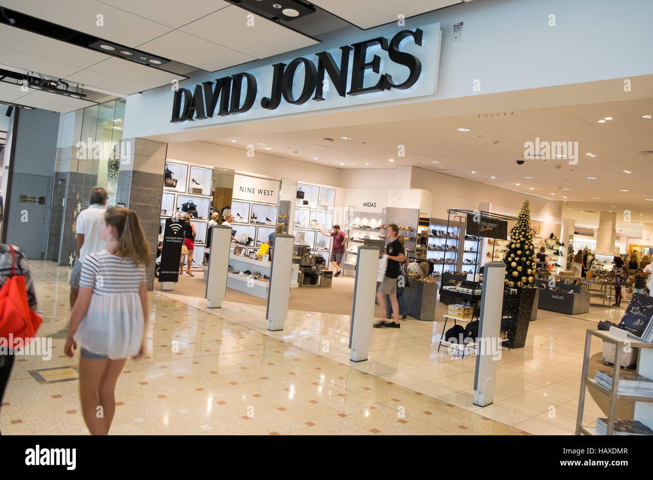 David Jones plaque, established 1838 on Sydney store entrance, cnr