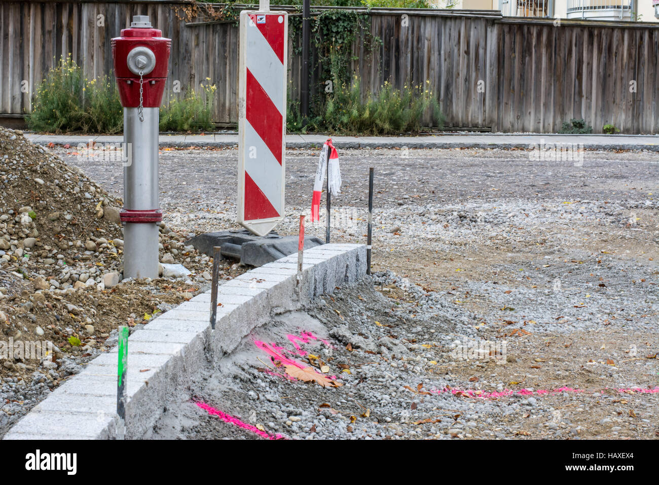 construction zones protection Stock Photo