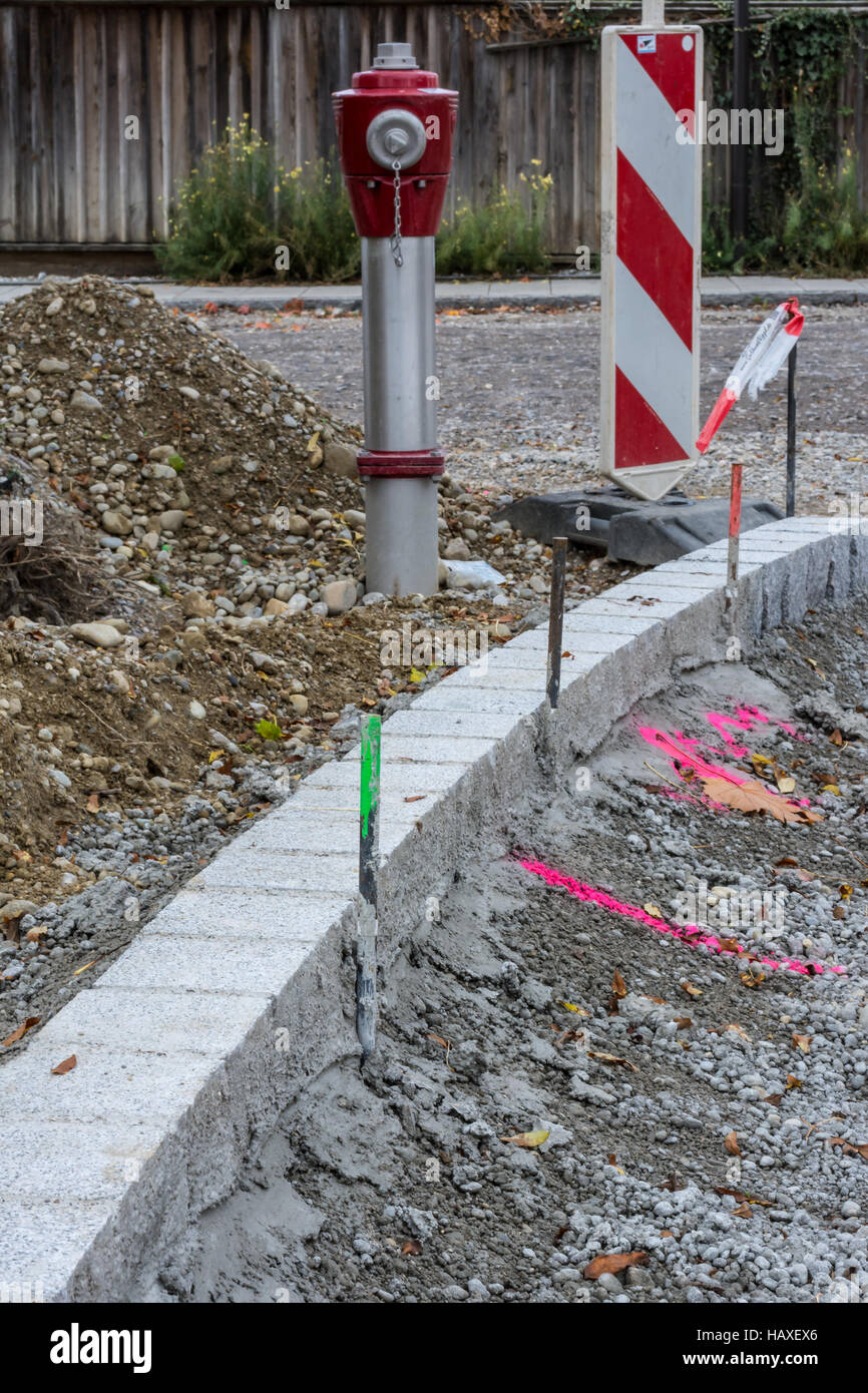 construction zones protection Stock Photo