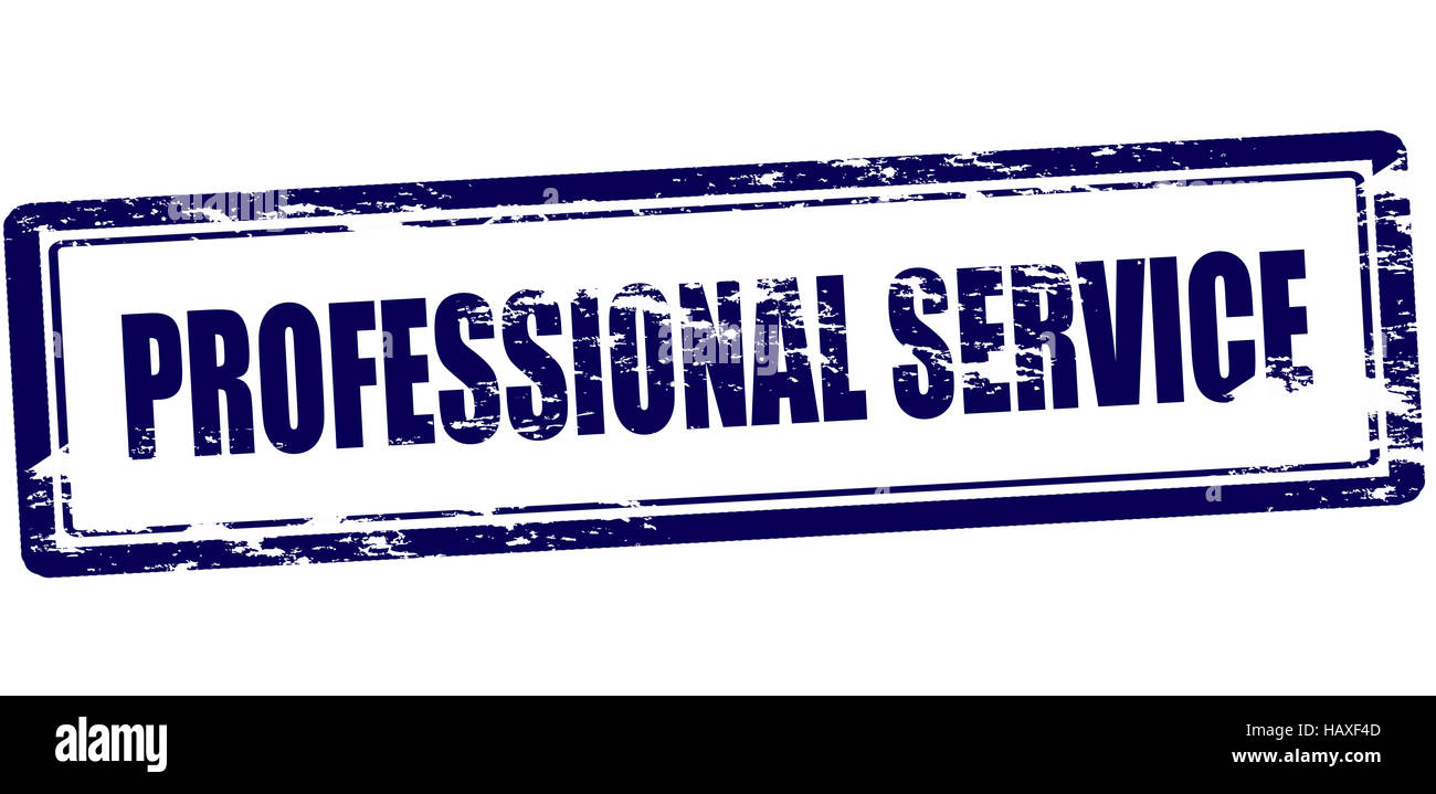 Rubber stamp with text professional service inside, vector illustration ...