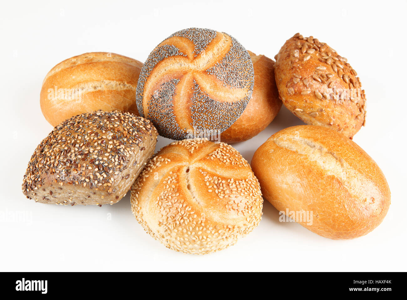 Wholemeal roll bread Cut Out Stock Images & Pictures - Alamy