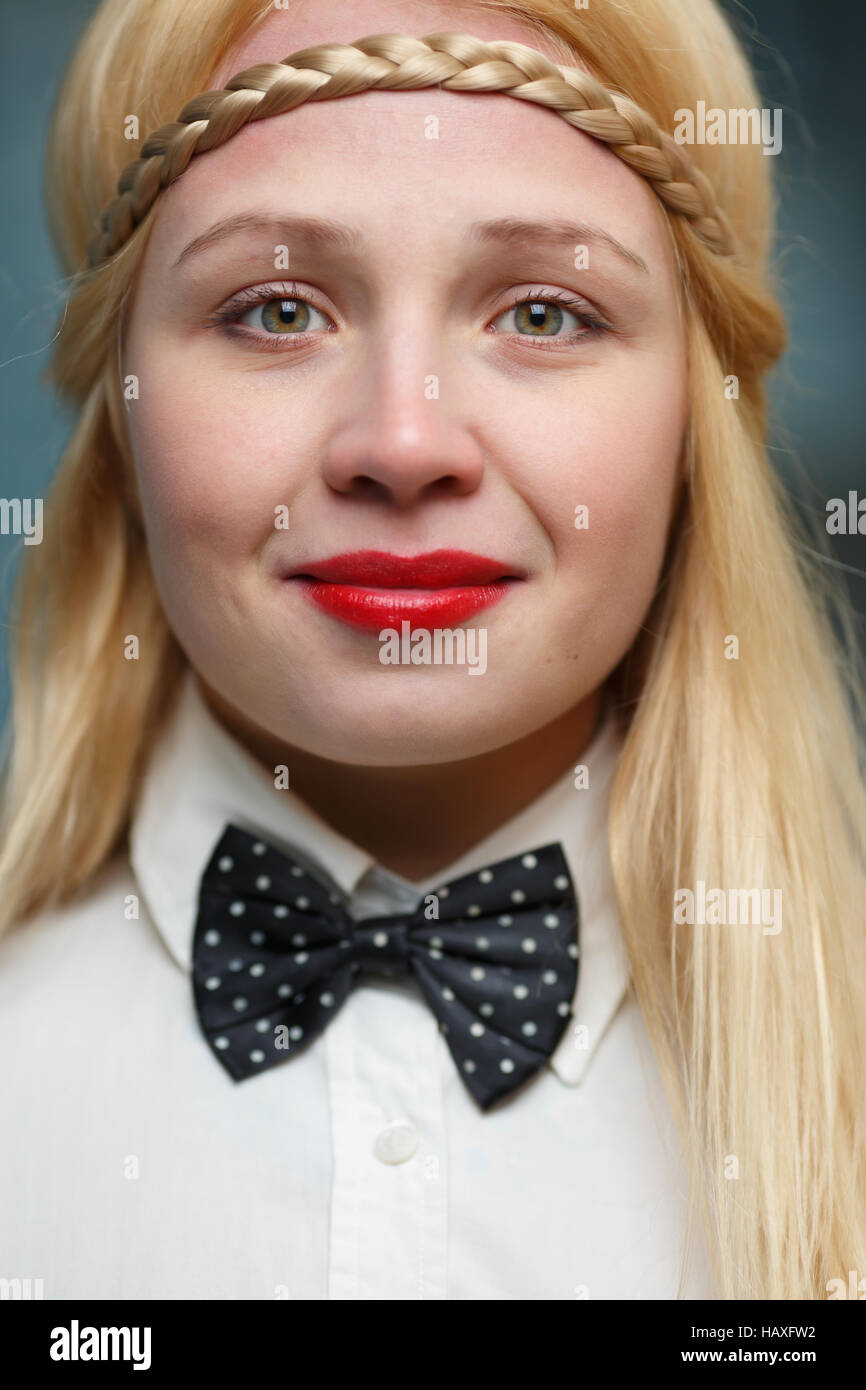 Portrait of beautiful ginger girl Stock Photo Alamy