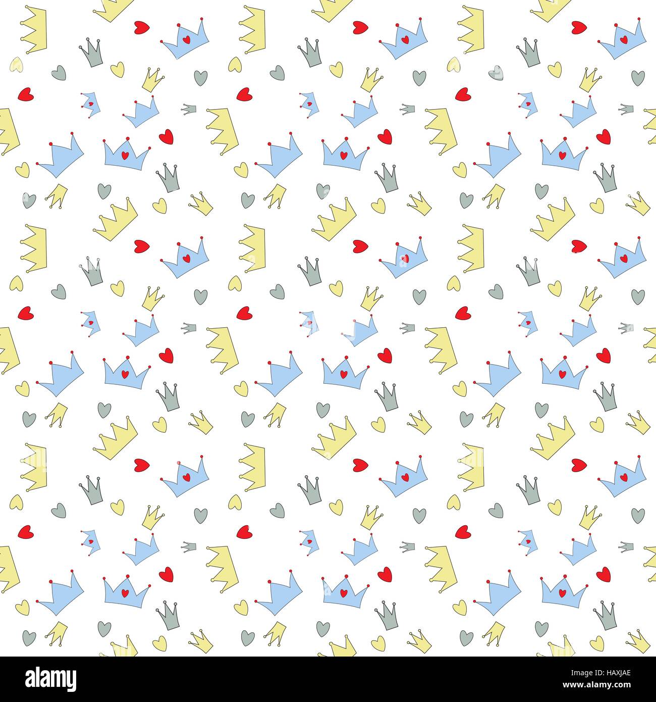 Prince Seamless Pattern Background Vector Illustration Stock Vector ...