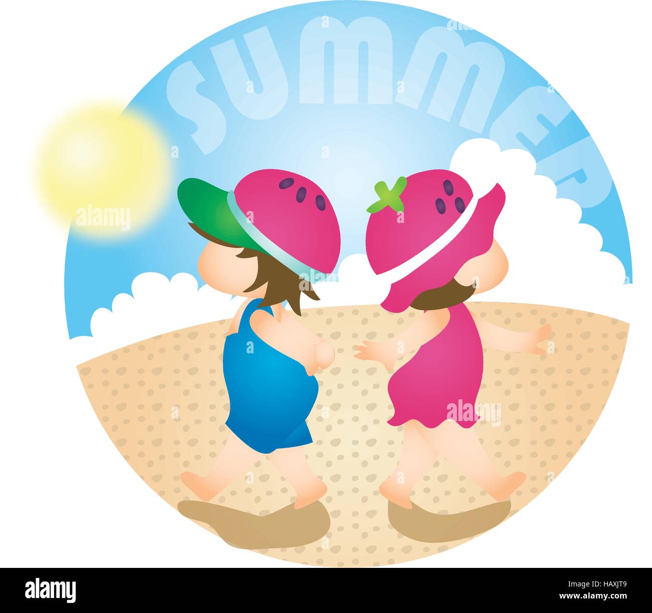 Summer hat cut out Stock Vector Images - Alamy