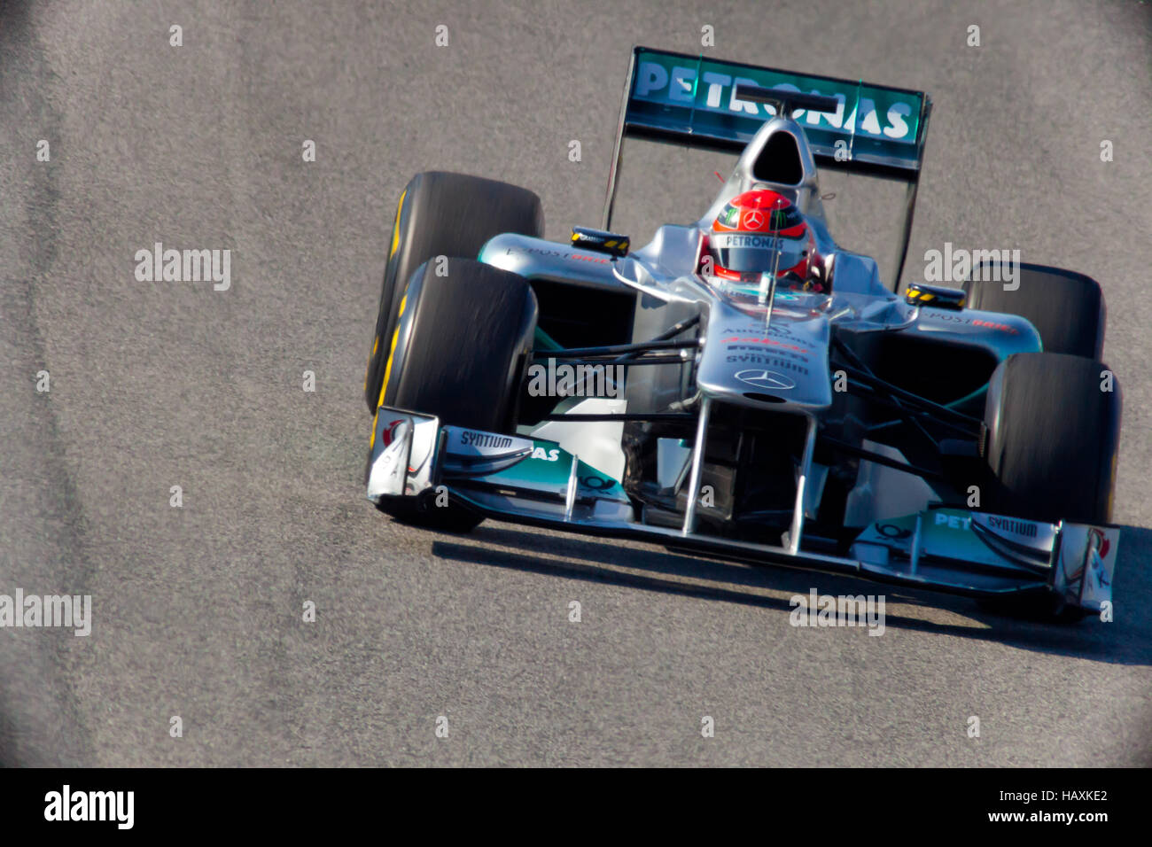 Team Mercedes F1, Michael Schumacher, 2011 Stock Photo