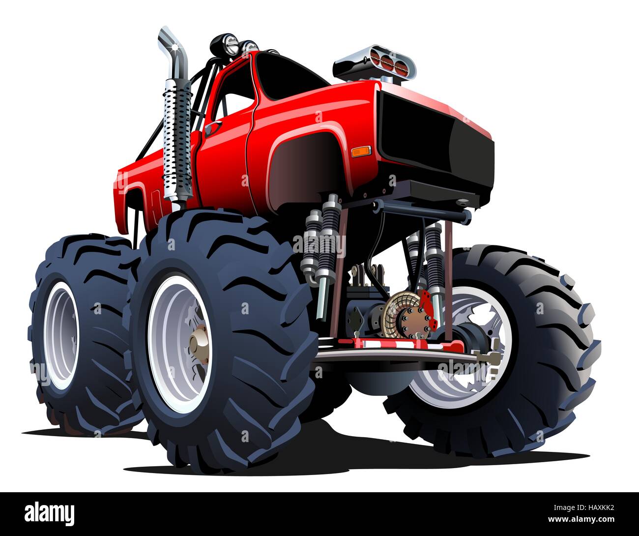 Cartoon Monster Truck Stock Photo