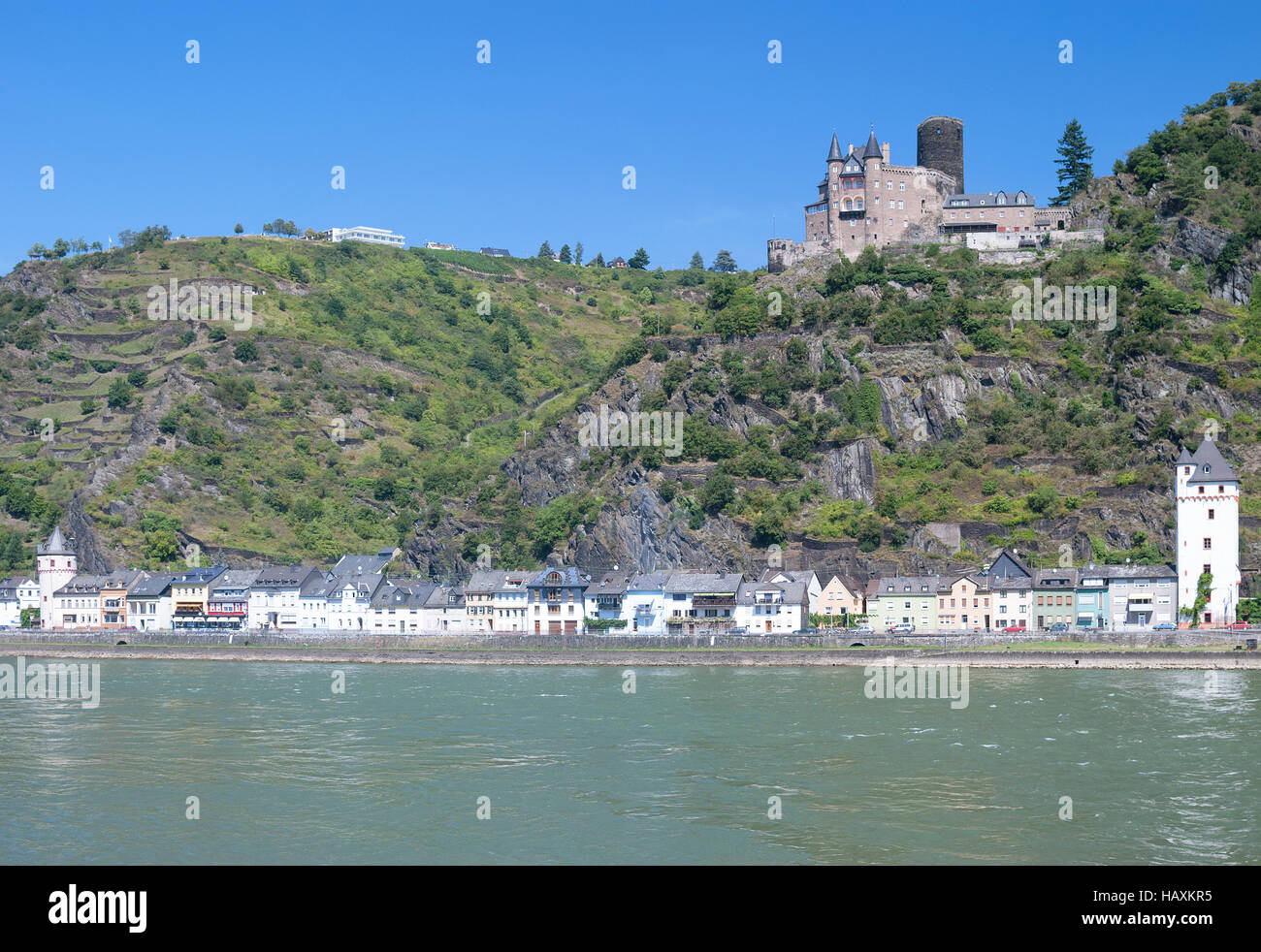 Sankt Goarshausen,middle Rhine Valley,Germany Stock Photo