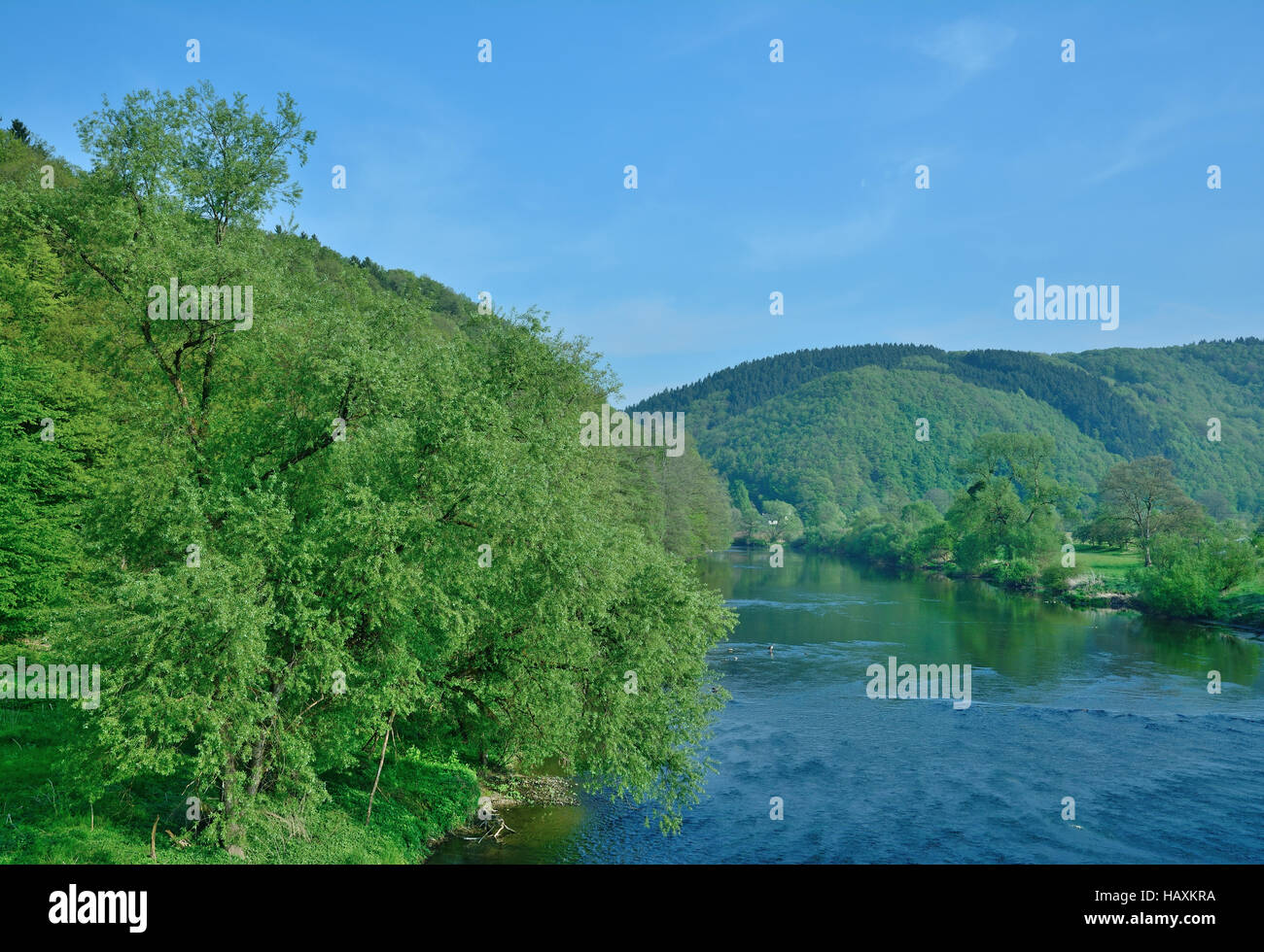 River Sieg,Germany Stock Photo