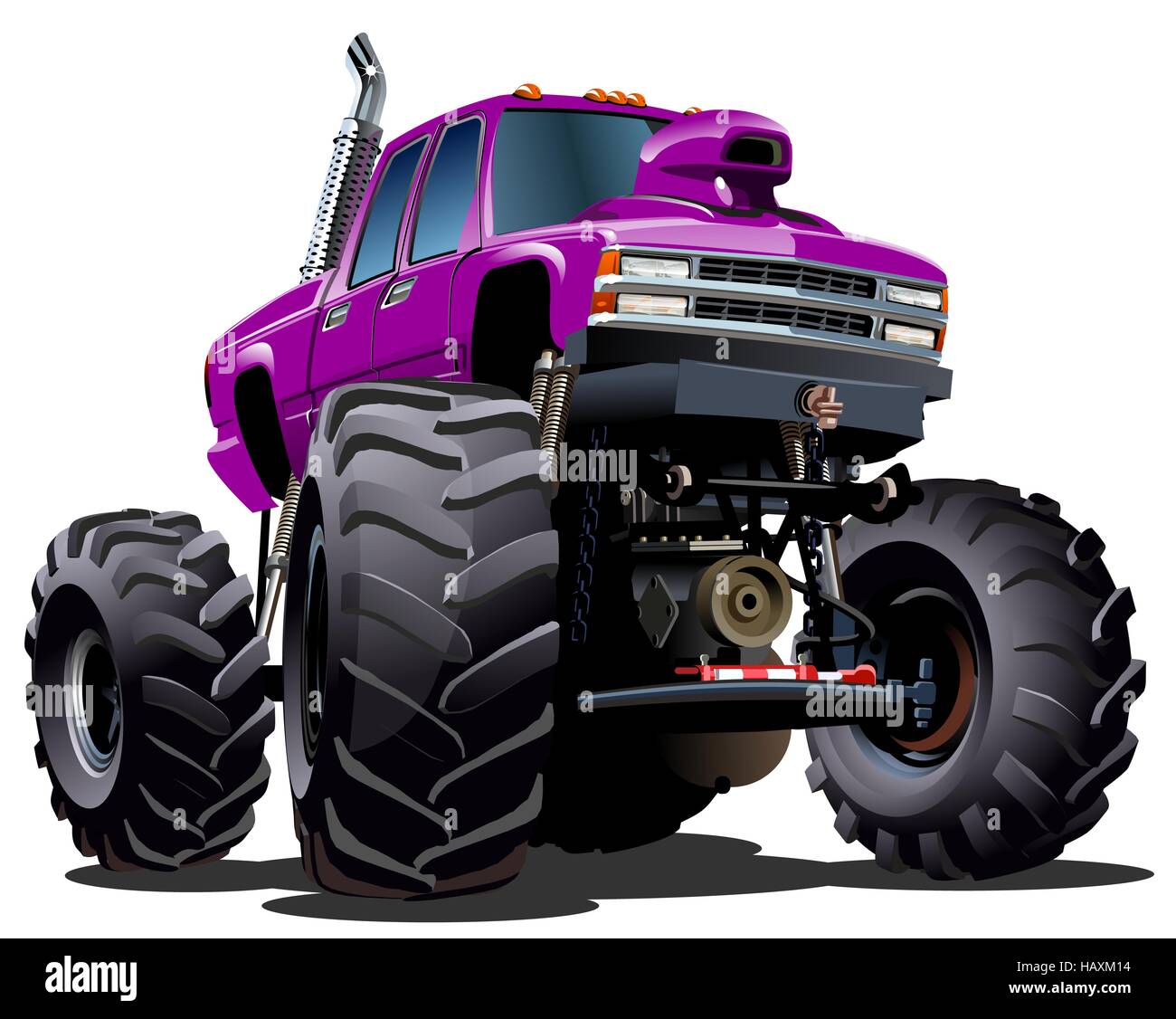 Cartoon Monster Truck Stock Photo