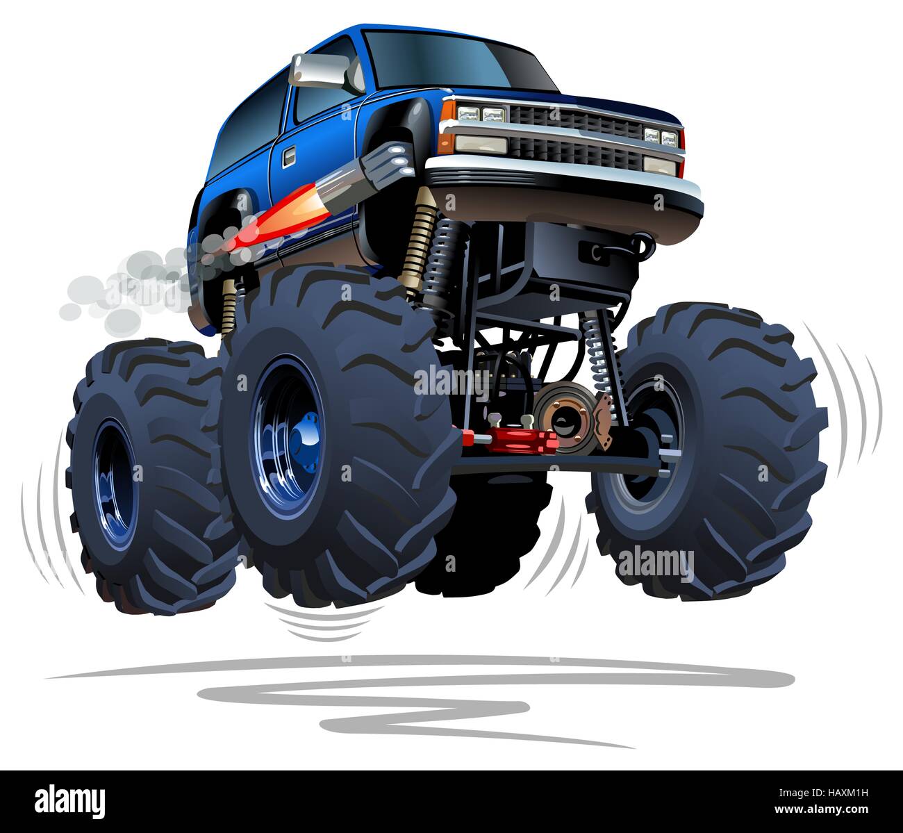 Cartoon Monster Truck Stock Photo