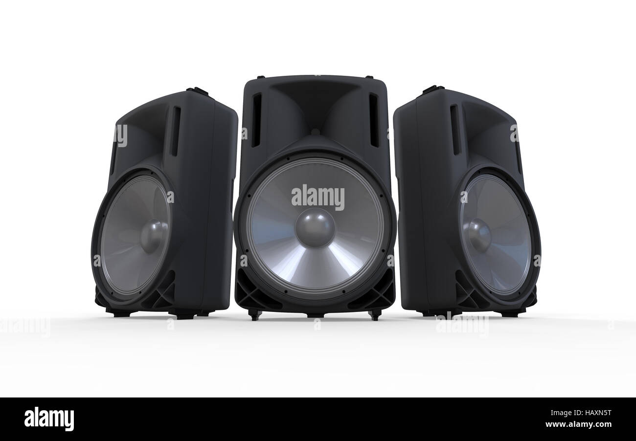 Large Audio Speakers Stock Photo - Alamy