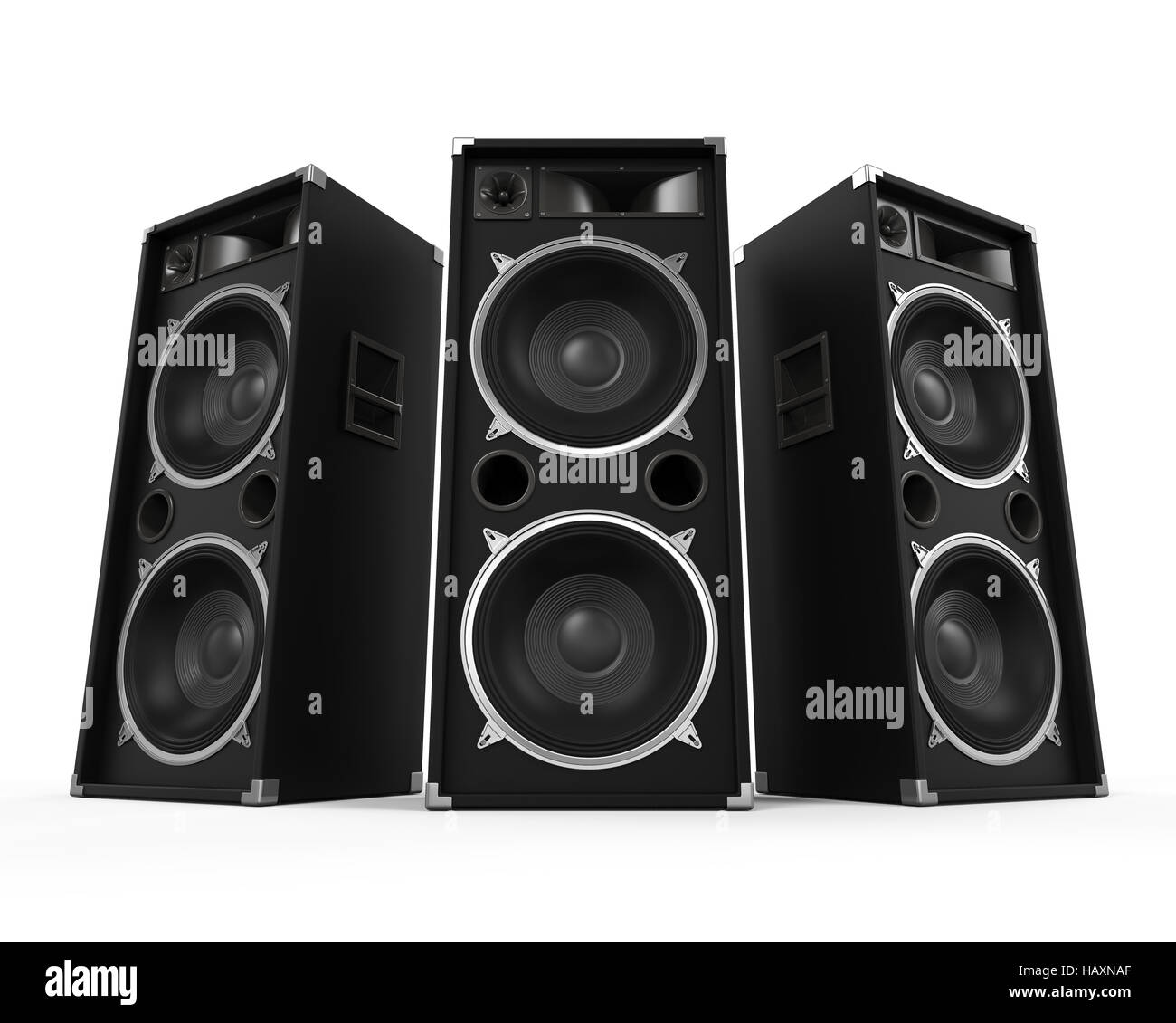 Large Audio Speakers Stock Photo Alamy