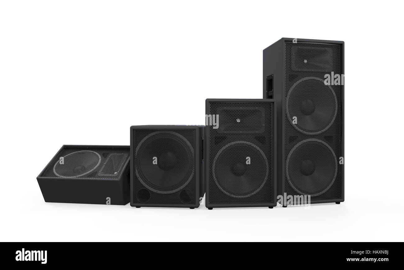 Large Audio Speakers Stock Photo - Alamy