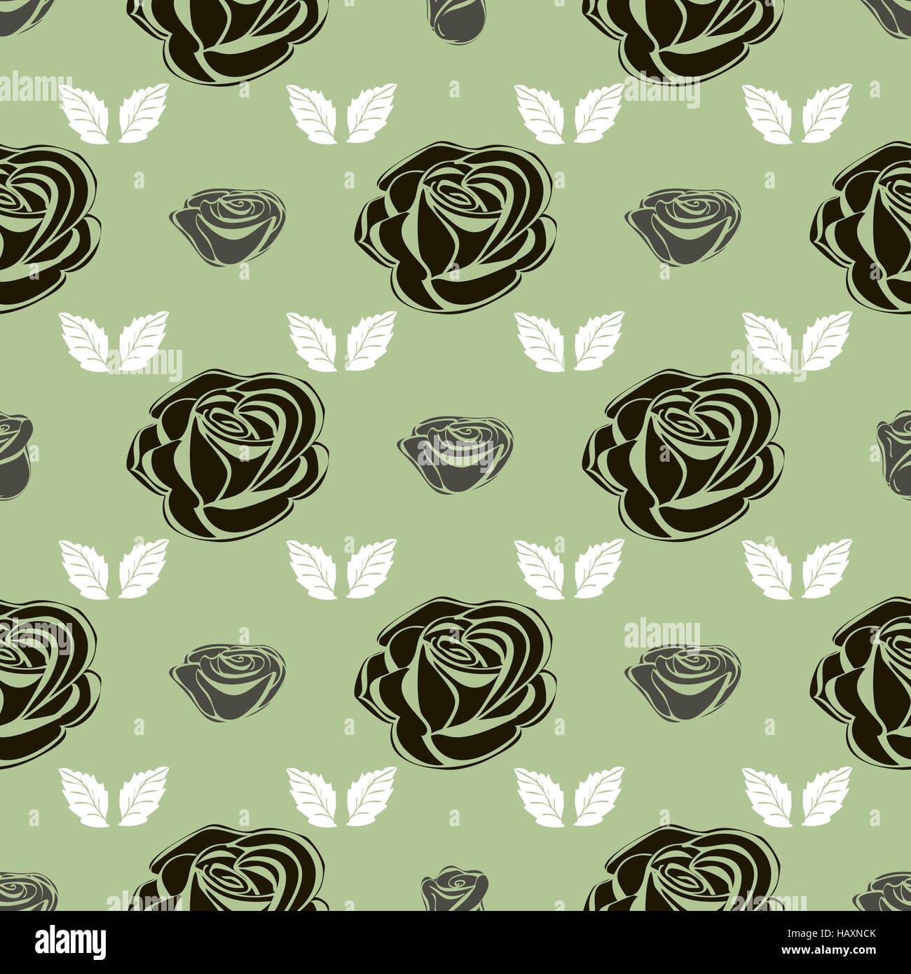 Seamless pattern Bud roses Stock Vector Image & Art - Alamy