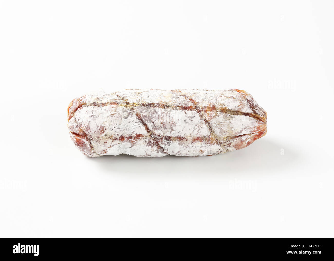 Short French dry cured sausage Stock Photo Alamy