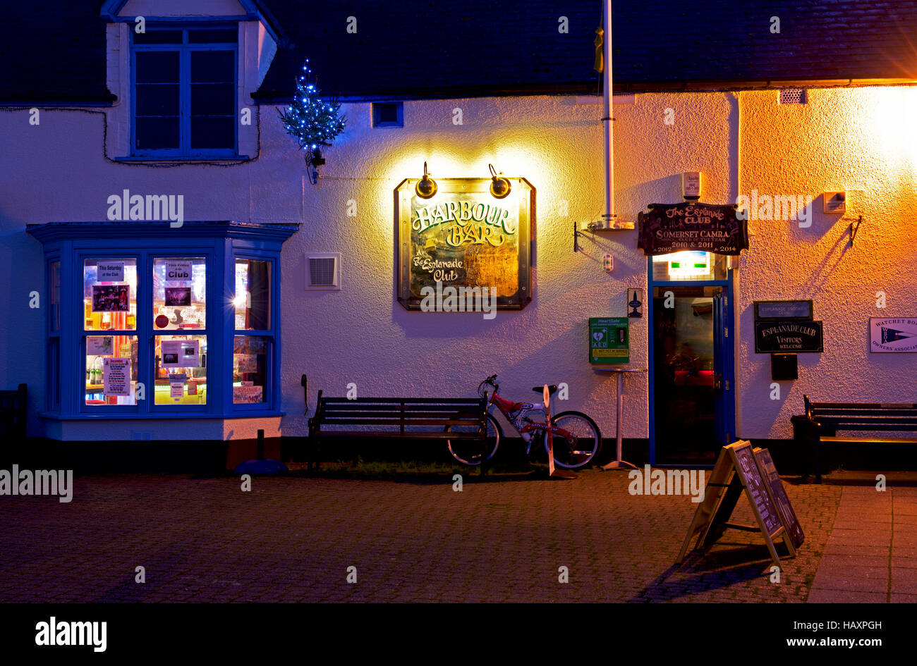 The Harbour Bar, in Watchet, Somerset, England UK Stock Photo