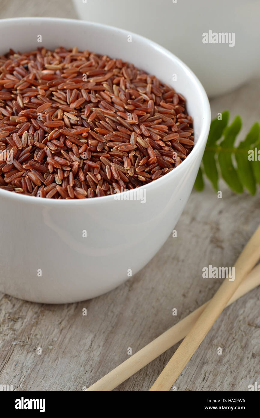 Red rice in bowl hi-res stock photography and images - Alamy