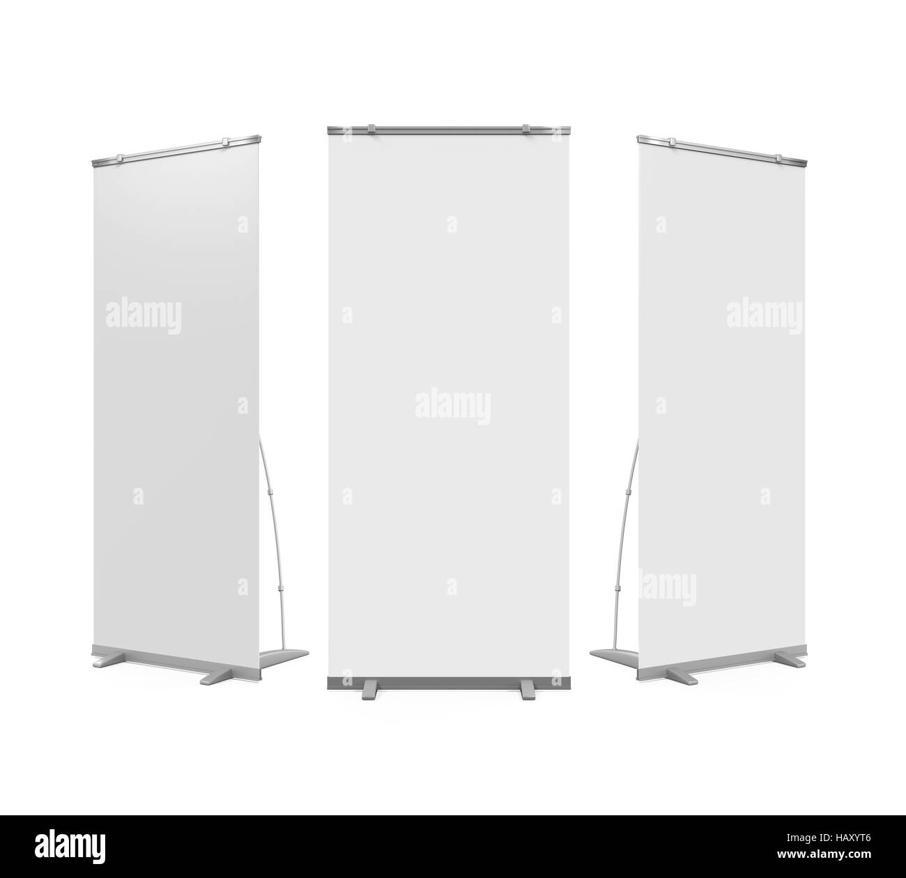 Blank roll up banner hi-res stock photography and images - Alamy