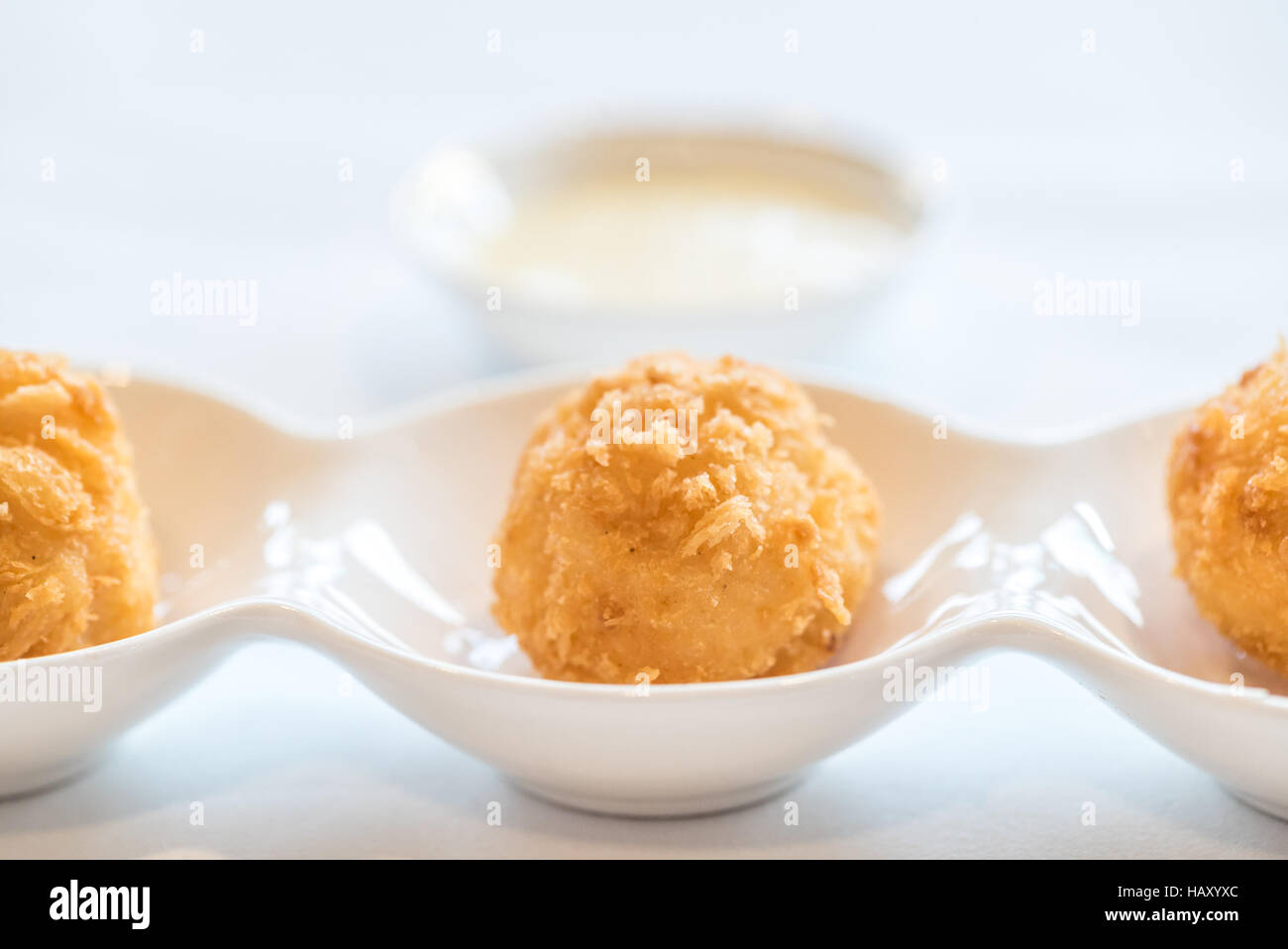 Chinese dim sum Fried Shrimp ball - Chinese groumet cuisine Stock Photo