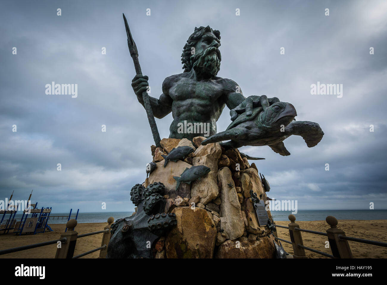 The King Neptune Statue in Virginia Beach, Virginia Stock Photo Alamy