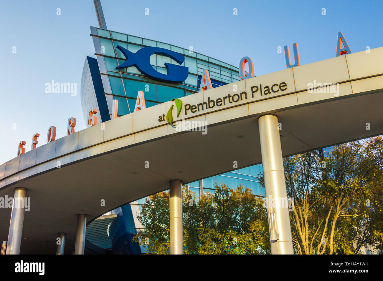 The Aquarium at Pemberton Place in downtown Atlanta,