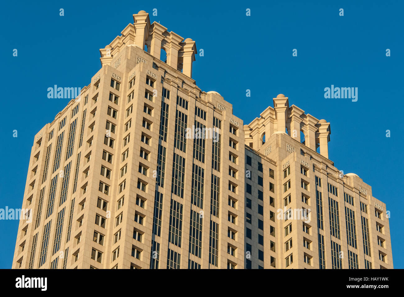 191 Peachtree Tower stands as an iconic landmark in downtown Atlanta, Georgia, USA. Stock Photo