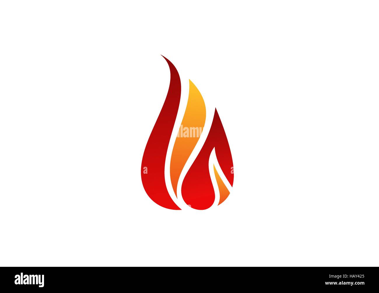 fire, flame, logo, hot fire symbol icon vector design, abstract modern sign symbol red flames logo concept Stock Vector