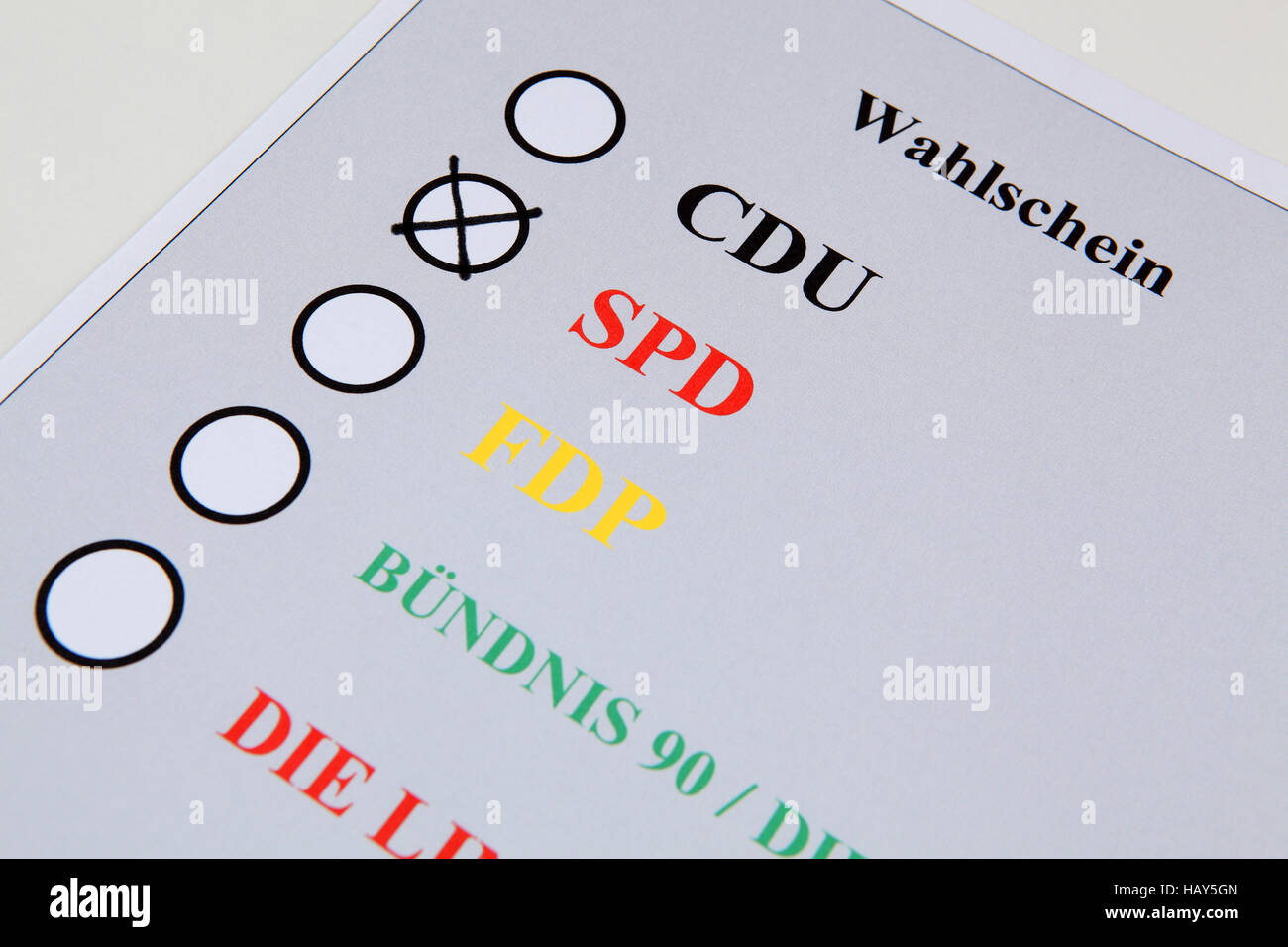 Vote SPD Stock Photo