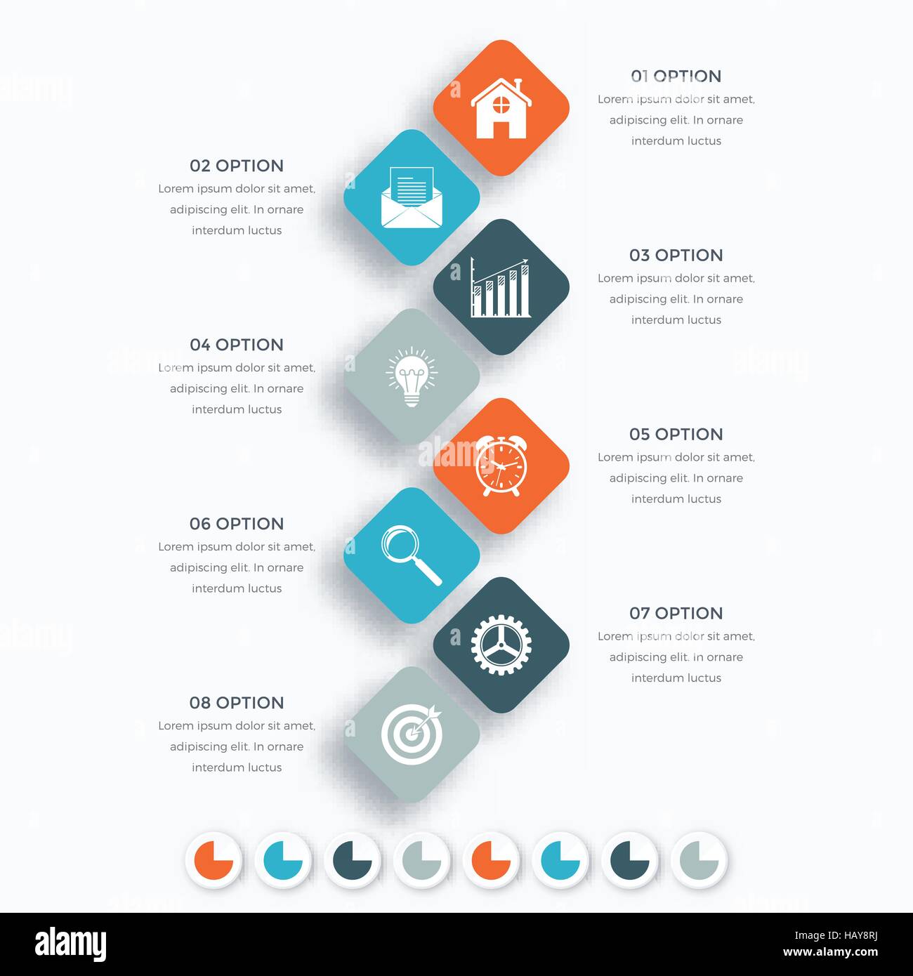 Vector square infographics with icons Stock Vector Image & Art - Alamy