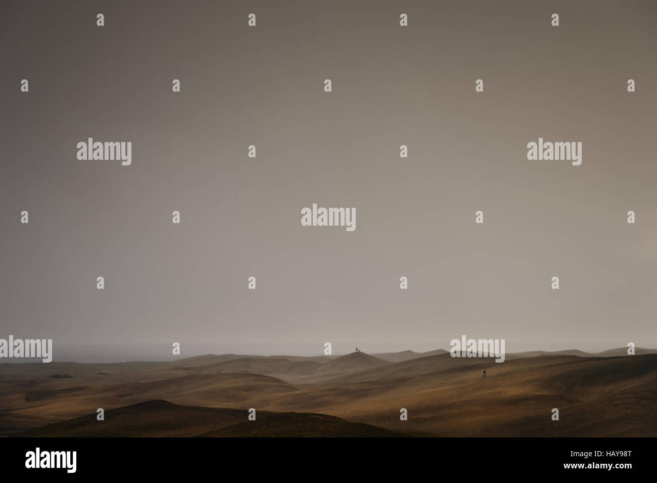 Sandstorm in Playa del Ingles Stock Photo