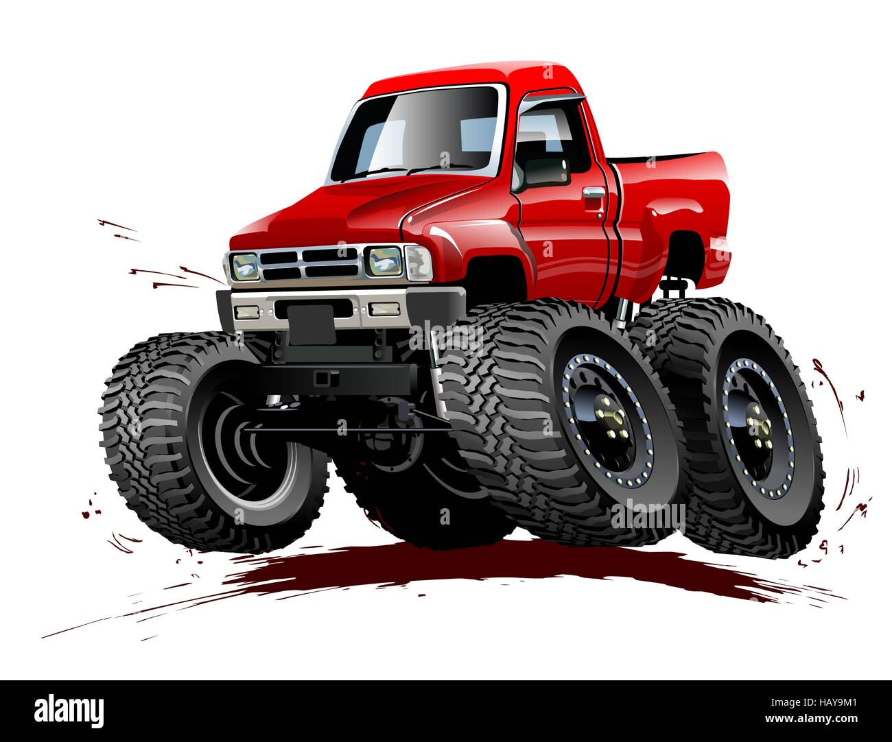 Cartoon Monster Truck Stock Photo