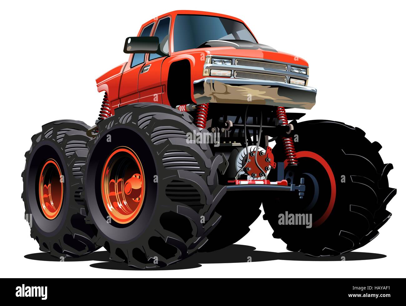 Cartoon Monster Truck Stock Photo