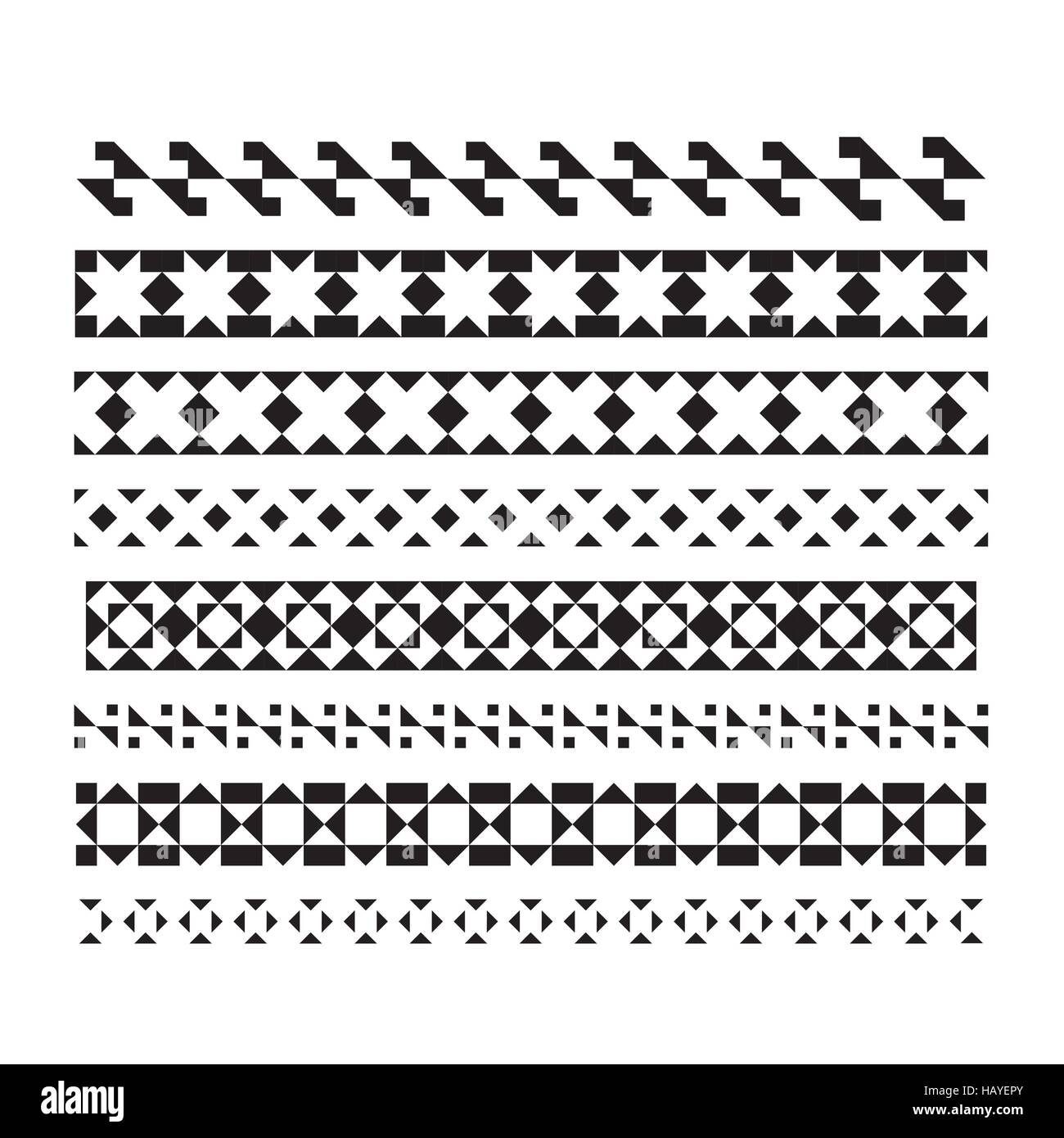 Abstract line for design. Set of vector borders and lines Stock Vector