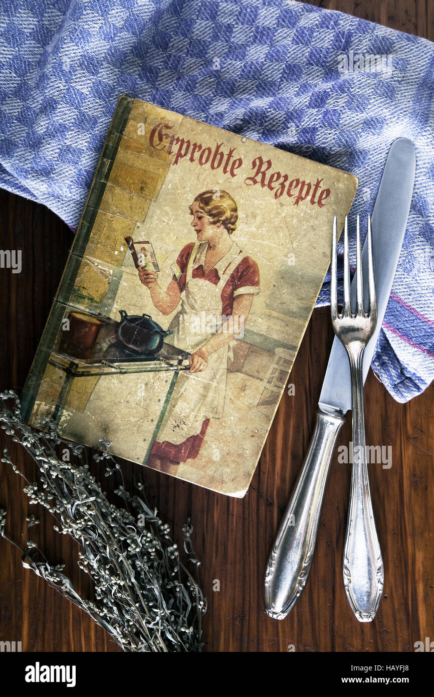 old cook book Stock Photo