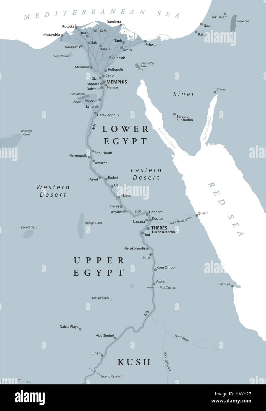 egyptian civilization map