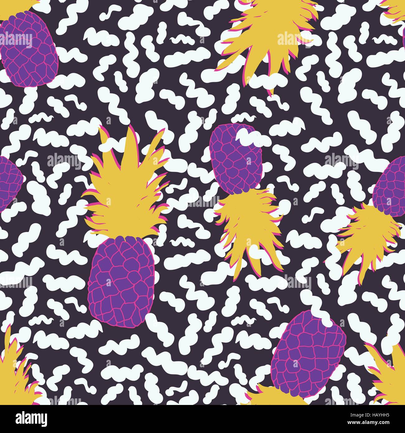Pineapple seamless pattern for your business Stock Vector Image & Art ...