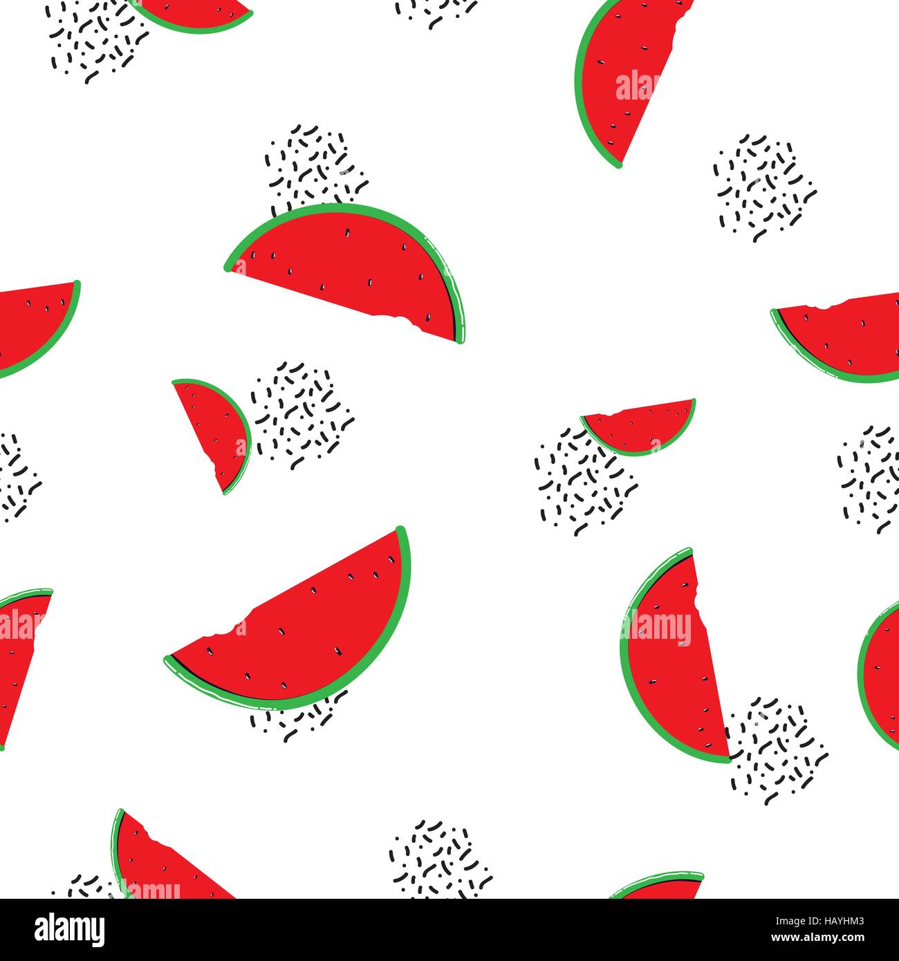 Seamless watermelon Stock Vector Images - Alamy