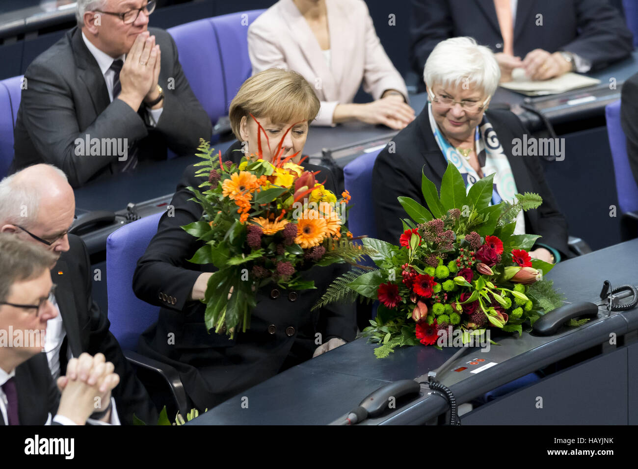  Angela Merkel is re-elected Stock Photo - Alamy Illustration 